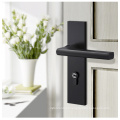 BL06 35-45mm Door Lock with Keys Modern Black Color Bedroom Door Lock Set